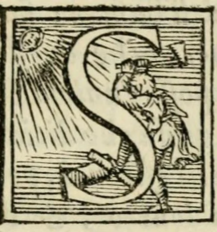 An illustration from Lettera dell'illvstre s. Costanzo Landi, conte di Compiano, sopra vna impresa d'vn pino : con i motti postovi, & con la dechiaratione di tutta la natura del pino, 1560, leaf 7