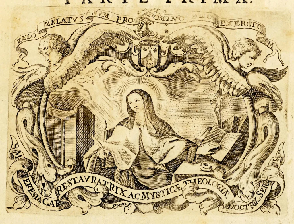 An illustration from Lettere della Santa Madre Teresa di Giesu fondatrice delle monache, e padri Carmelitani Scalzi, 1690, leaf 7