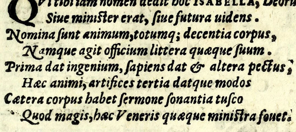 An illustration from Lettere della signora Isabella Andreini padovana, comica gelosa & academica intenta, nominata l'Accesa : aggivntovi di nvovo li ragionamenti piaceuoli dell'istessa : vi sono due tauole, vna delle Lettere e l'altra de' ragionamenti che nell'opera si contengono : di nuouo ristampate & con ogni diligenza ricorette, 1620, leaf 21