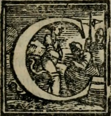 An illustration from Lettere devotissime della beata vergine santa Caterina da Siena : nuovamente con tutta la diligentia che si ha potuto ristampate, 1562, leaf 84