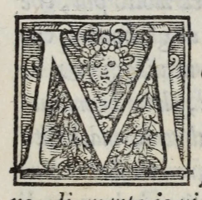 An illustration from Lettere di diversi eccellentiss. hvomini : raccolte da diversi libri : tra le qvali se ne leggono molte, non piv stampate : con gli argomenti per ciascvna delle materie, di che elle trattano : e nel fine annotationi e tauole delle cose piu notabili a utile de gli studiosi, 1554, leaf 15
