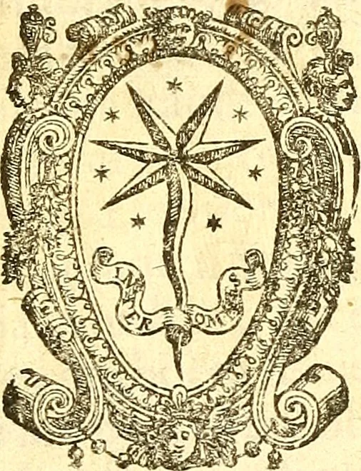 An illustration from Lettere di principi : le quali o' si scrivono da principi, ò à principi, o'ragionan di principi ..., 1564, leaf 10