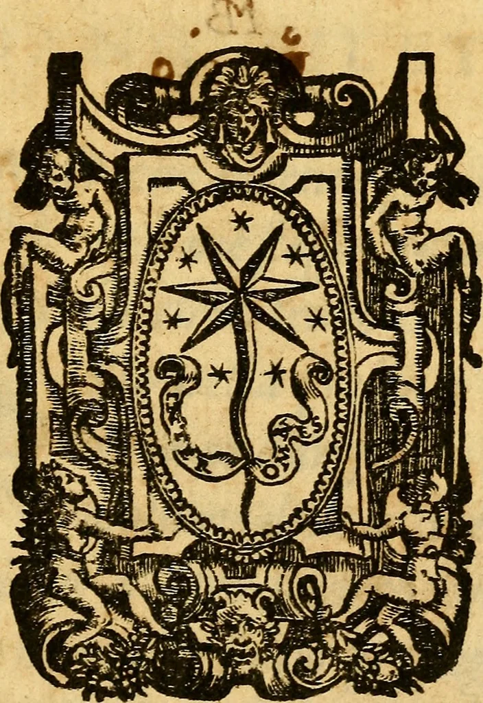 An illustration from Lettere di principi : le quali o' si scrivono da principi, ò à principi, o'ragionan di principi ..., 1564, leaf 6