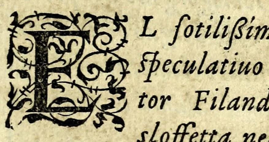 An illustration from Lettere facete, e chiribizzose in lengua antiga, venitiana, et vna à la gratiana, con alguni sonetti, é canzoni piaseuoli venitiani, é toscani enel fin trenta villanelle a diuersi signori é do[n]ne lucchesi et altri, 1588, leaf 43