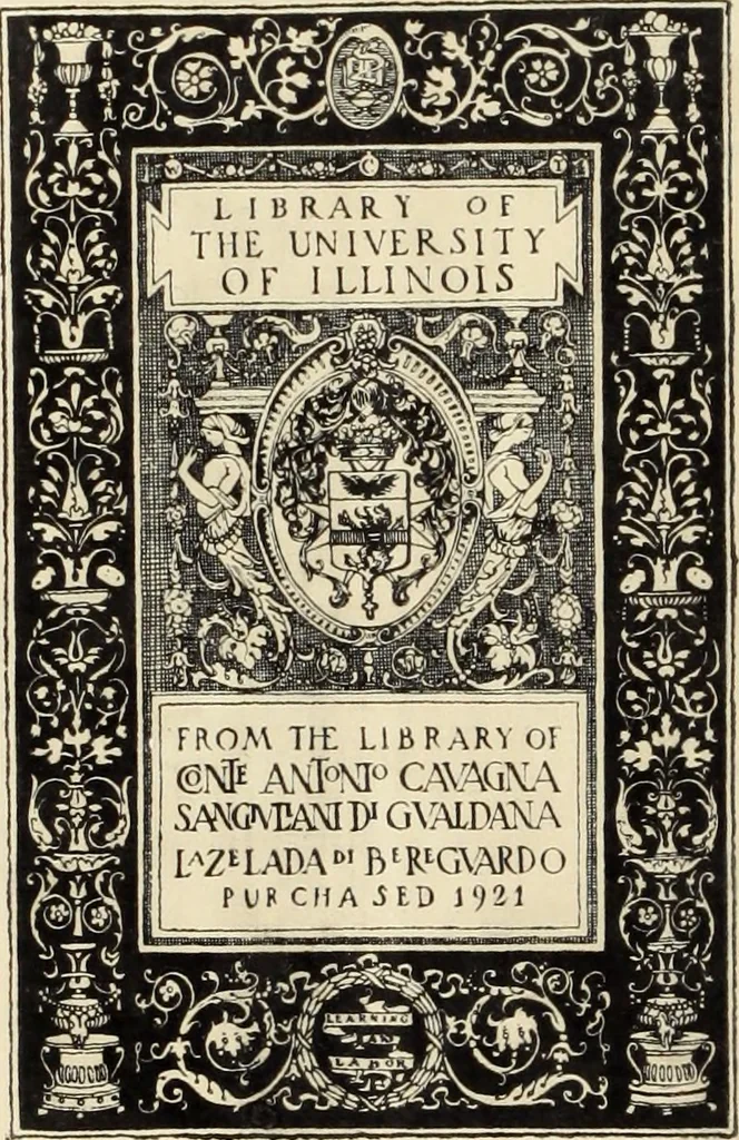 An illustration from Lettere senesi di un socio dell' Accademia di Fossano sopra belle arti, 1782, leaf 1