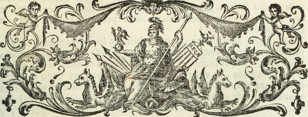An illustration from Lettere senesi di un socio dell' Accademia di Fossano sopra belle arti, 1782, leaf 12