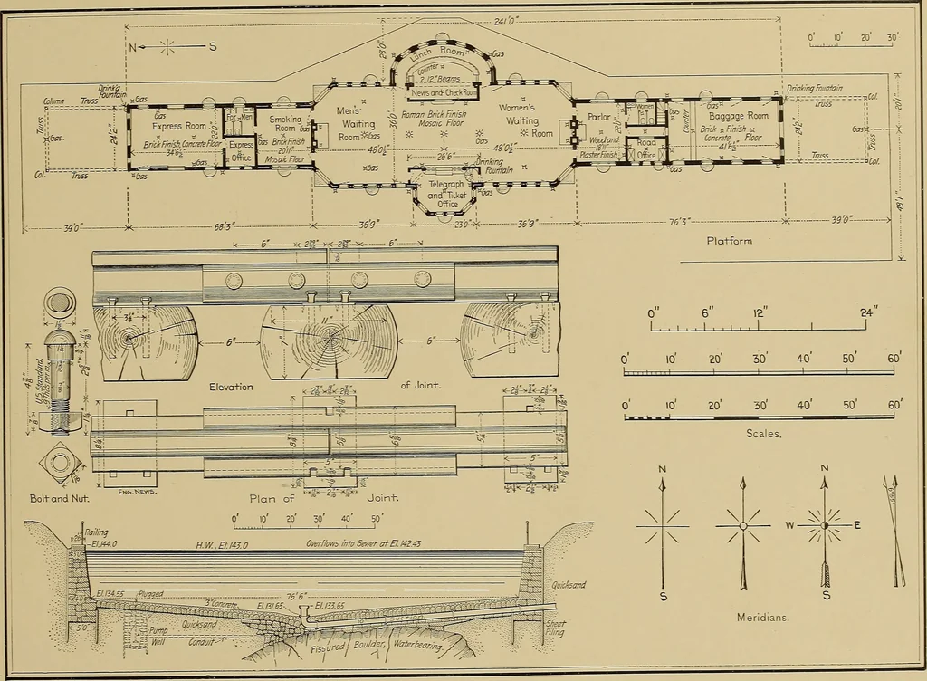 An illustration from Lettering for draftsmen, engineers and students;, 1897, leaf 54