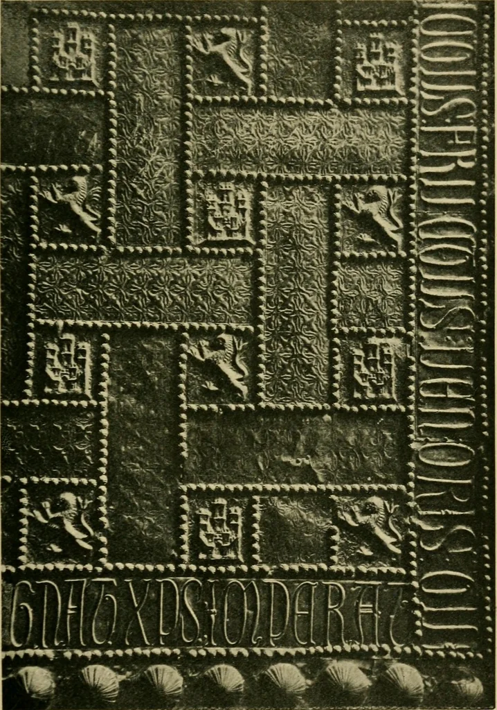An illustration from Lettering in ornament; an enquiry into the decorative use of lettering, past, present, and possible, 1902, leaf 104
