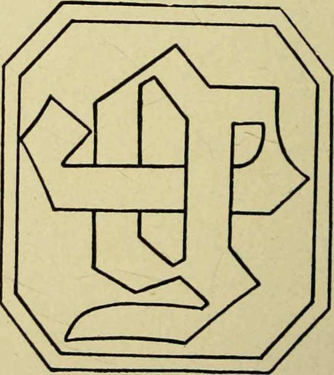 An illustration from Lettering in ornament; an enquiry into the decorative use of lettering, past, present, and possible, 1902, leaf 135