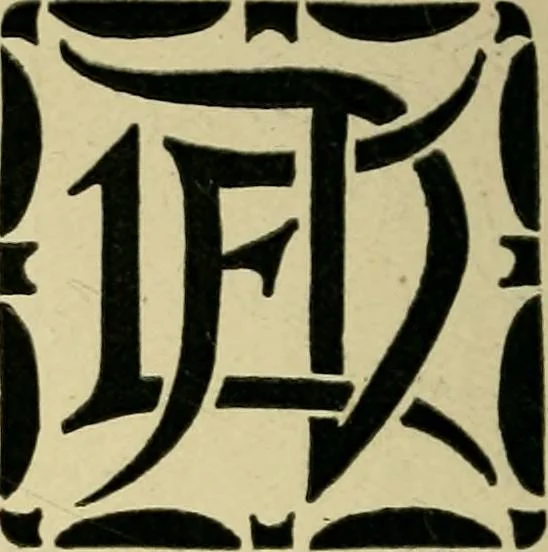 An illustration from Lettering in ornament; an enquiry into the decorative use of lettering, past, present, and possible, 1902, leaf 161
