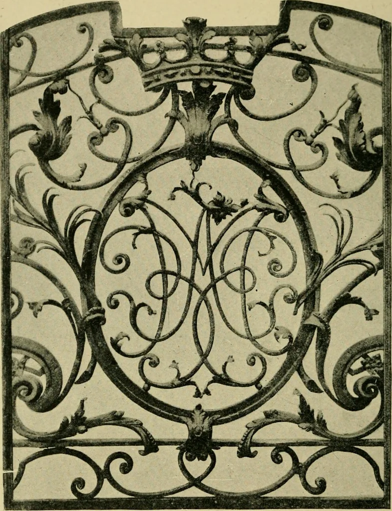 An illustration from Lettering in ornament; an enquiry into the decorative use of lettering, past, present, and possible, 1902, leaf 167