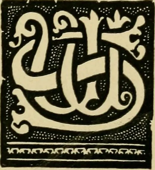 An illustration from Lettering in ornament; an enquiry into the decorative use of lettering, past, present, and possible, 1902, leaf 172
