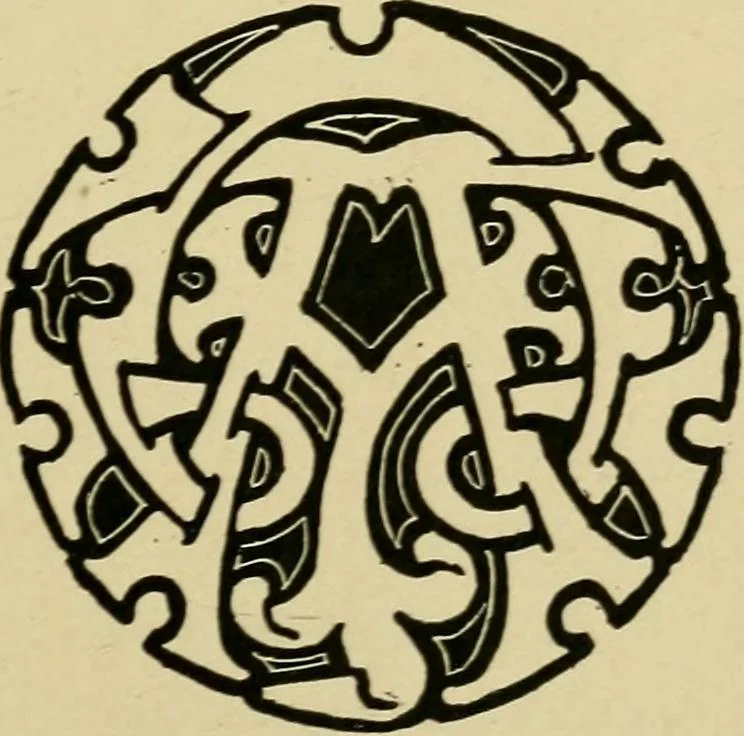 An illustration from Lettering in ornament; an enquiry into the decorative use of lettering, past, present, and possible, 1902, leaf 174