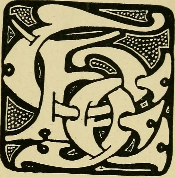 An illustration from Lettering in ornament; an enquiry into the decorative use of lettering, past, present, and possible, 1902, leaf 178