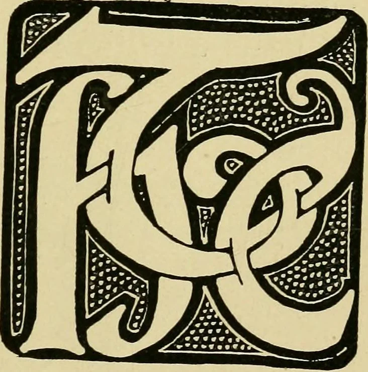 An illustration from Lettering in ornament; an enquiry into the decorative use of lettering, past, present, and possible, 1902, leaf 178