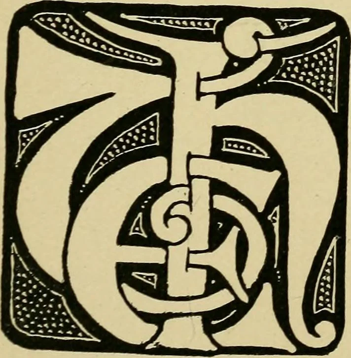 An illustration from Lettering in ornament; an enquiry into the decorative use of lettering, past, present, and possible, 1902, leaf 178