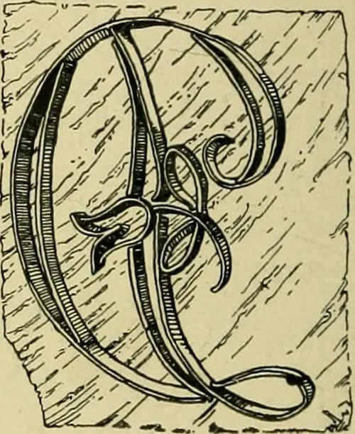 An illustration from Lettering in ornament; an enquiry into the decorative use of lettering, past, present, and possible, 1902, leaf 181