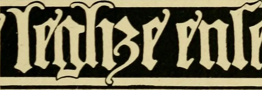 An illustration from Lettering in ornament; an enquiry into the decorative use of lettering, past, present, and possible, 1902, leaf 184