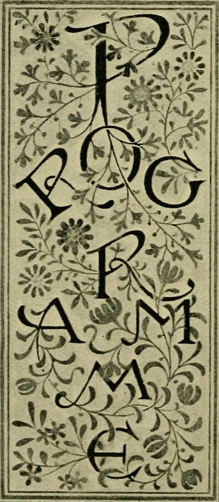 An illustration from Lettering in ornament; an enquiry into the decorative use of lettering, past, present, and possible, 1902, leaf 199