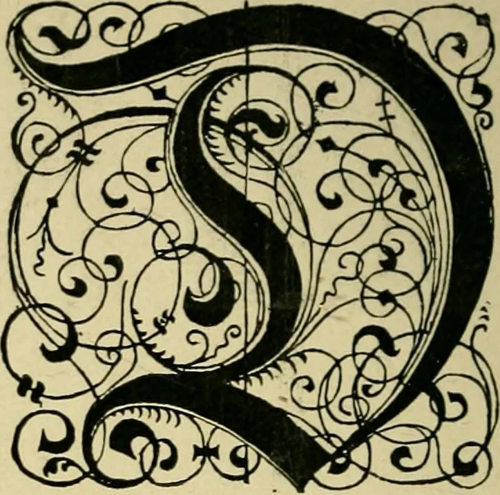An illustration from Lettering in ornament; an enquiry into the decorative use of lettering, past, present, and possible, 1902, leaf 209