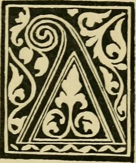 An illustration from Lettering in ornament; an enquiry into the decorative use of lettering, past, present, and possible, 1902, leaf 212