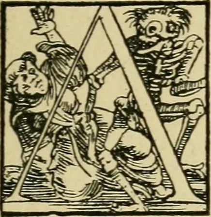 An illustration from Lettering in ornament; an enquiry into the decorative use of lettering, past, present, and possible, 1902, leaf 220