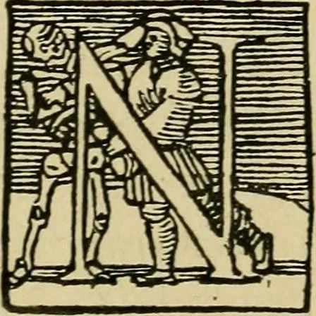 An illustration from Lettering in ornament; an enquiry into the decorative use of lettering, past, present, and possible, 1902, leaf 220