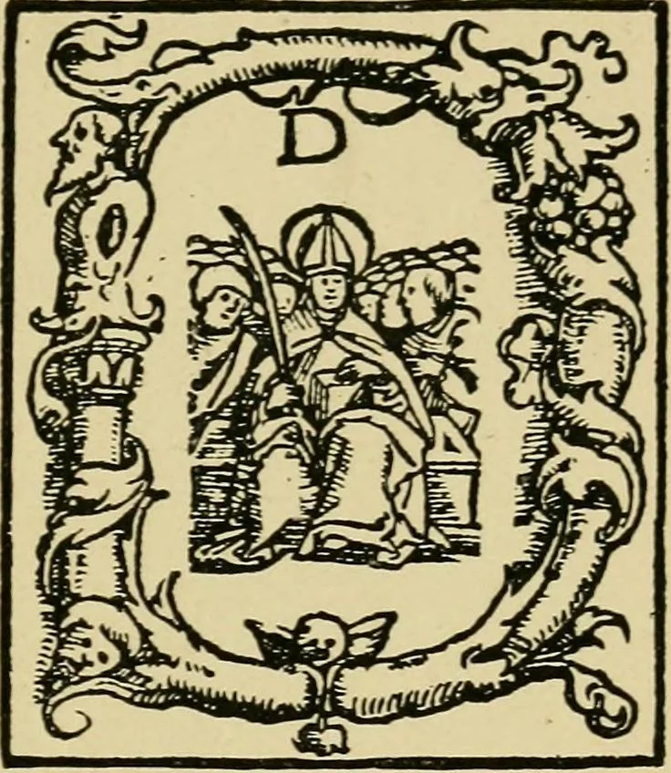 An illustration from Lettering in ornament; an enquiry into the decorative use of lettering, past, present, and possible, 1902, leaf 226