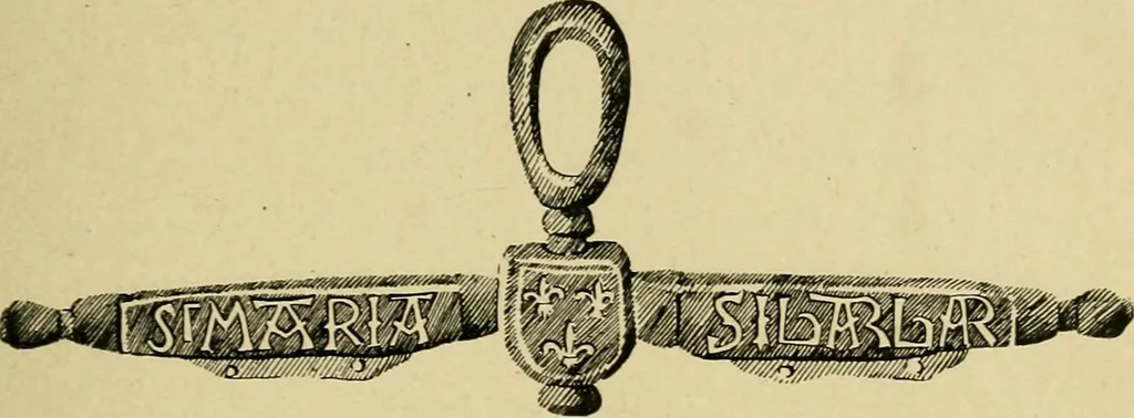 An illustration from Lettering in ornament; an enquiry into the decorative use of lettering, past, present, and possible, 1902, leaf 36