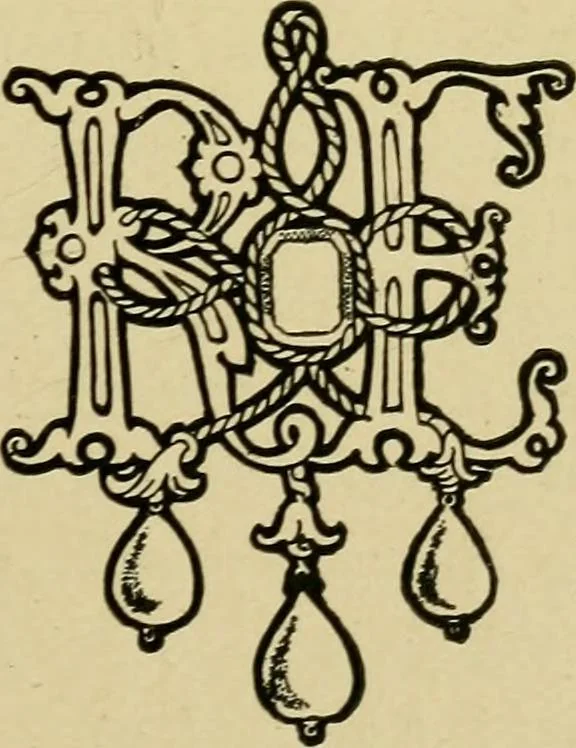An illustration from Lettering in ornament; an enquiry into the decorative use of lettering, past, present, and possible, 1902, leaf 52