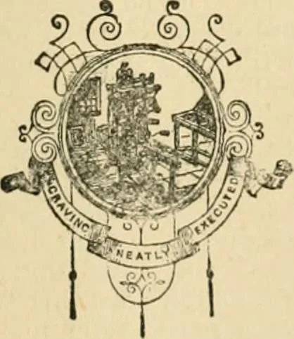 An illustration from The letter-press printer: a complete guide to the art of printing ; containing practical instructions for learners at case, press, and machine. Embracing the whole practice of book-work, with diagram and complete schemes of impositions; job work, with examples; news-work, colour work, to make coloured inks, to work press and machine, to make rollers, instructions in stereotyping, and other valuable information, 1881, leaf 170