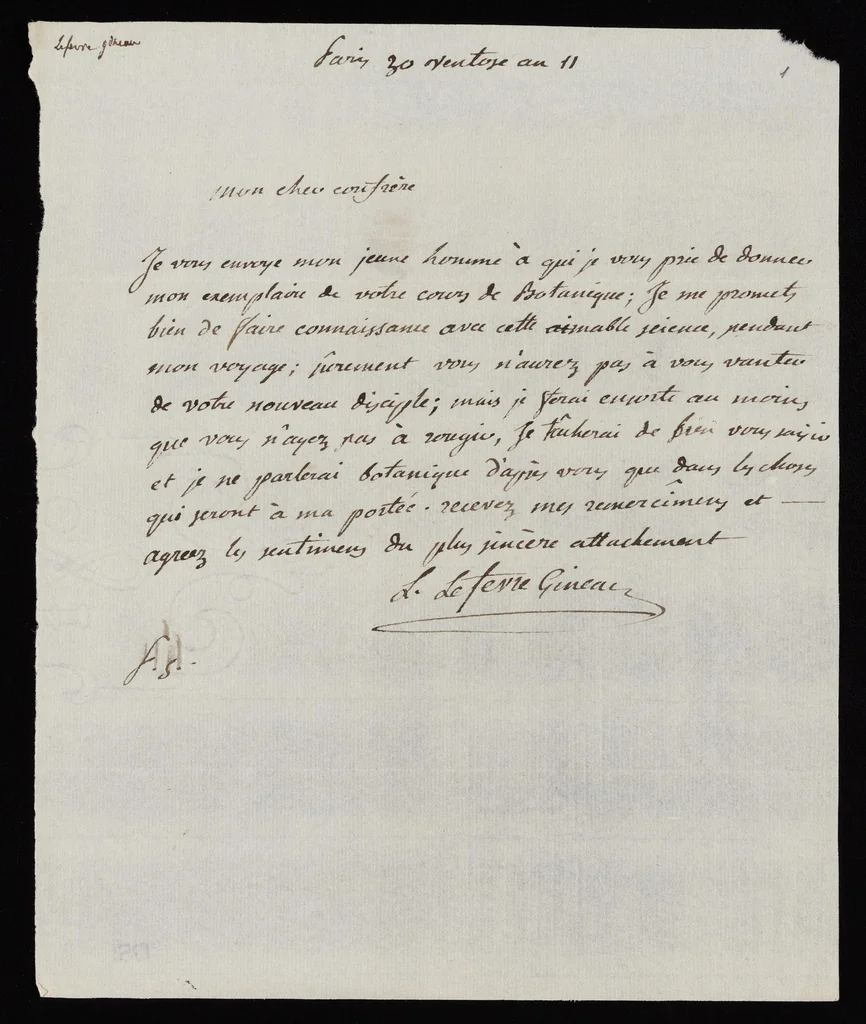 An illustration from Letters, 1803, leaf 5