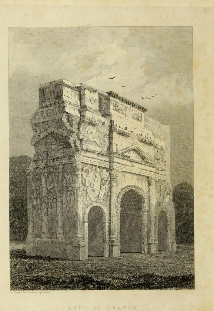 An illustration from Letters of an architect, from France, Italy, and Greece, 1828, leaf 4