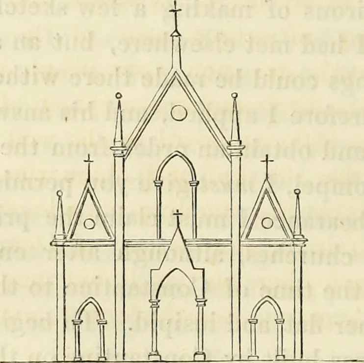 An illustration from Letters of an architect, from France, Italy, and Greece, 1828, leaf 203