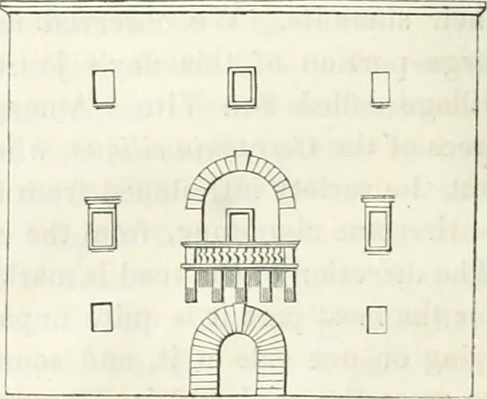 An illustration from Letters of an architect, from France, Italy, and Greece, 1828, leaf 243