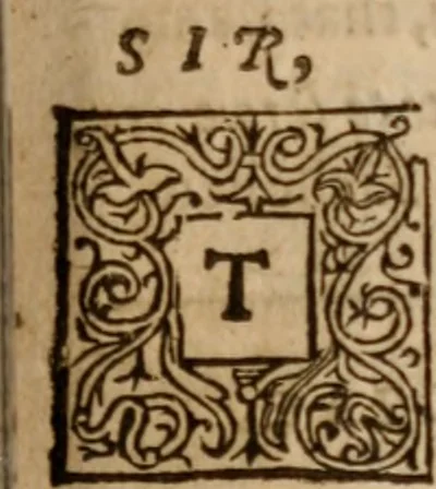 An illustration from Letters of Mounsieur de Balzac. 1. 2. 3. and 4th parts, 1654, leaf 28