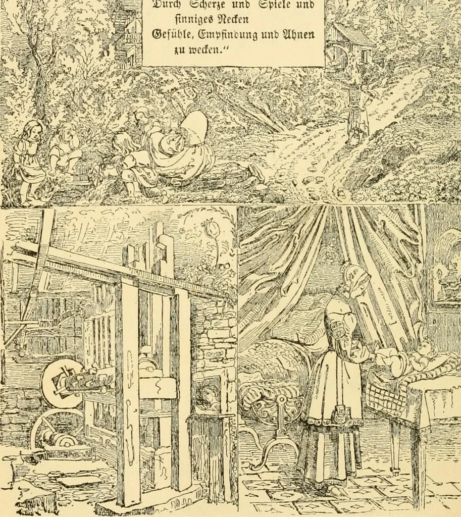 An illustration from Letters to a mother on the philosophy of Froebel, 1899, leaf 57