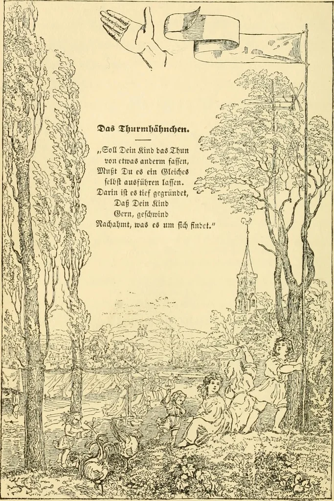 An illustration from Letters to a mother on the philosophy of Froebel, 1899, leaf 91