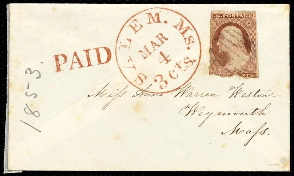 An illustration from [Letter to] My Dear Miss Weston [manuscript], 1853, leaf 0