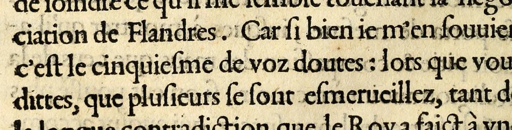 An illustration from Lettre contenant l'eclaircissement des actions et deportemens de monsieur filz & frere de roy duc d'Anjou, d'Alençon &c. : tant pour le regard des choses qui sont avenues es guerres civiles de la France, comme en ce qui concerne le faict & deffence des pays bas contre les espagnols., 1578, leaf 50