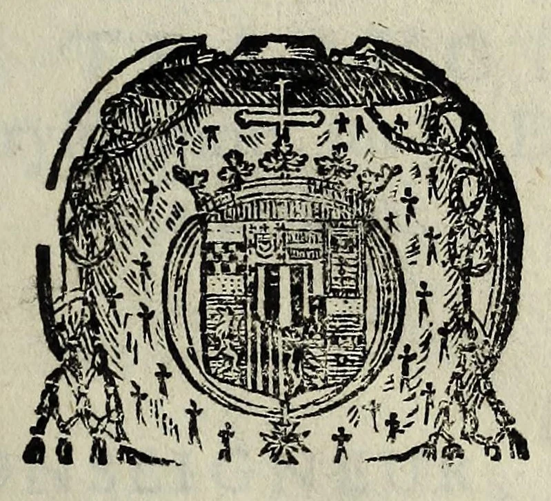 An illustration from Lettres écrites à Monseigneur l'Archevesque de Paris par l'auteur de la traduction de S. Chrysostome sur les Epistes de S. Paul, 1694, leaf 1