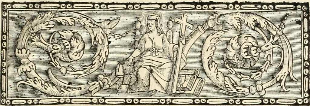 An illustration from Lettres de la vénérable mère Marie de l'Incarnation : première supérieure des Ursulines de la Nouvelle France, divisée en deux parties, 1681, leaf 14