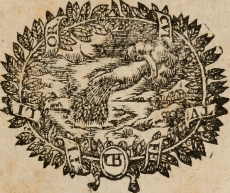 An illustration from Lettres de monsieur de Balzac, 1626, leaf 6