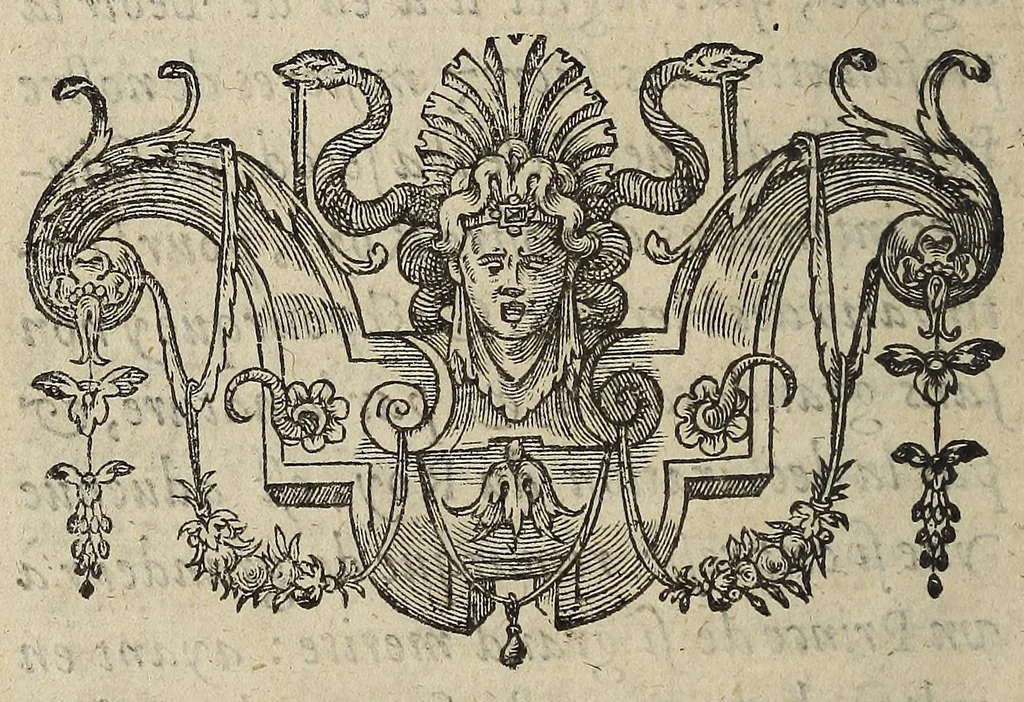 An illustration from Lettres patentes dv Roy, declaratives des droicts, priuileges & prerogatiues de Mõseigneur le Cardinal de Bourbon., 1588, leaf 18