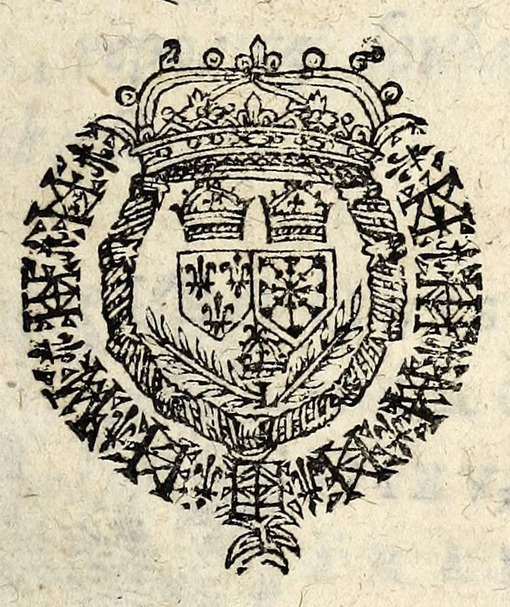 An illustration from Lettres patentes dv roy, povr le convocation de l'assemblée que Sa Majeste veut estre tenuë, à fin d'y resoudre ce qui est necessaire su bien de son estat repos & soulagement de ses subjects., 1617, leaf 1