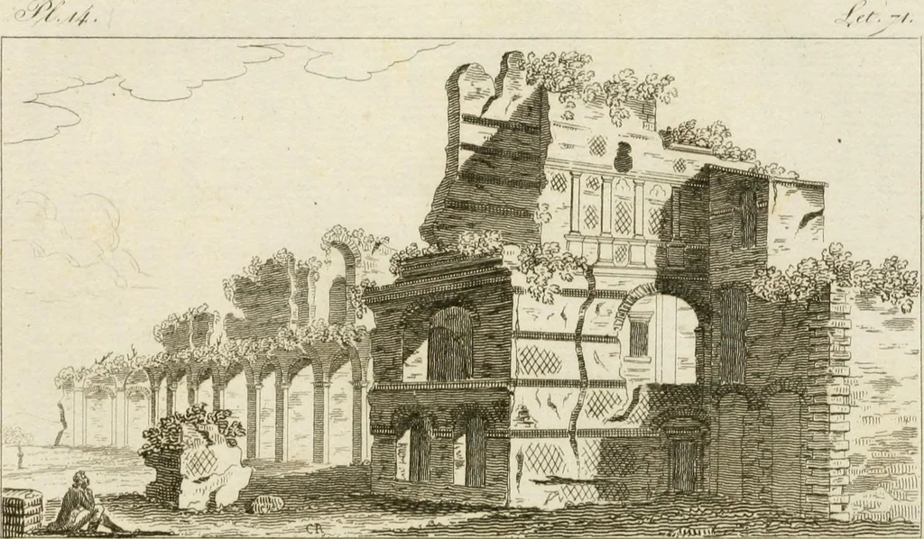 An illustration from Lettres sur l'Italie, écrites en 1785, 1824, leaf 60