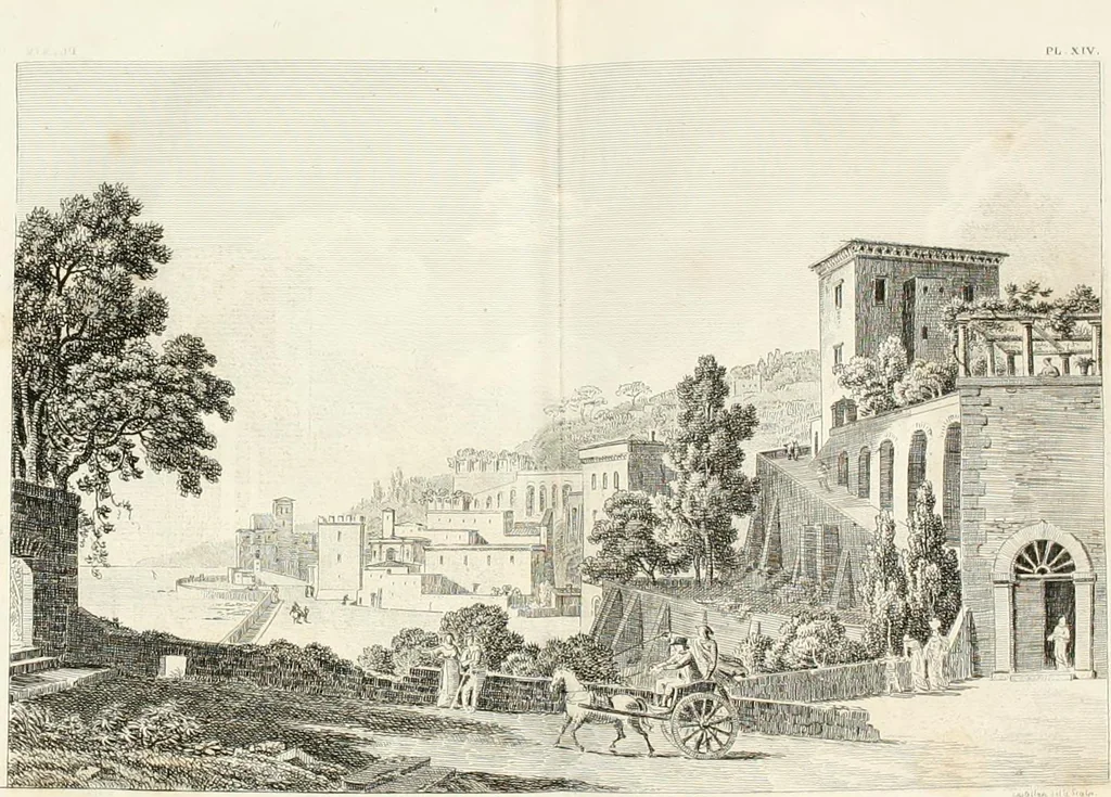 An illustration from Lettres sur l'Italie : faisant suite aux Lettres sur la Morée, l'Hellespont et Constantinople, 1819, leaf 355