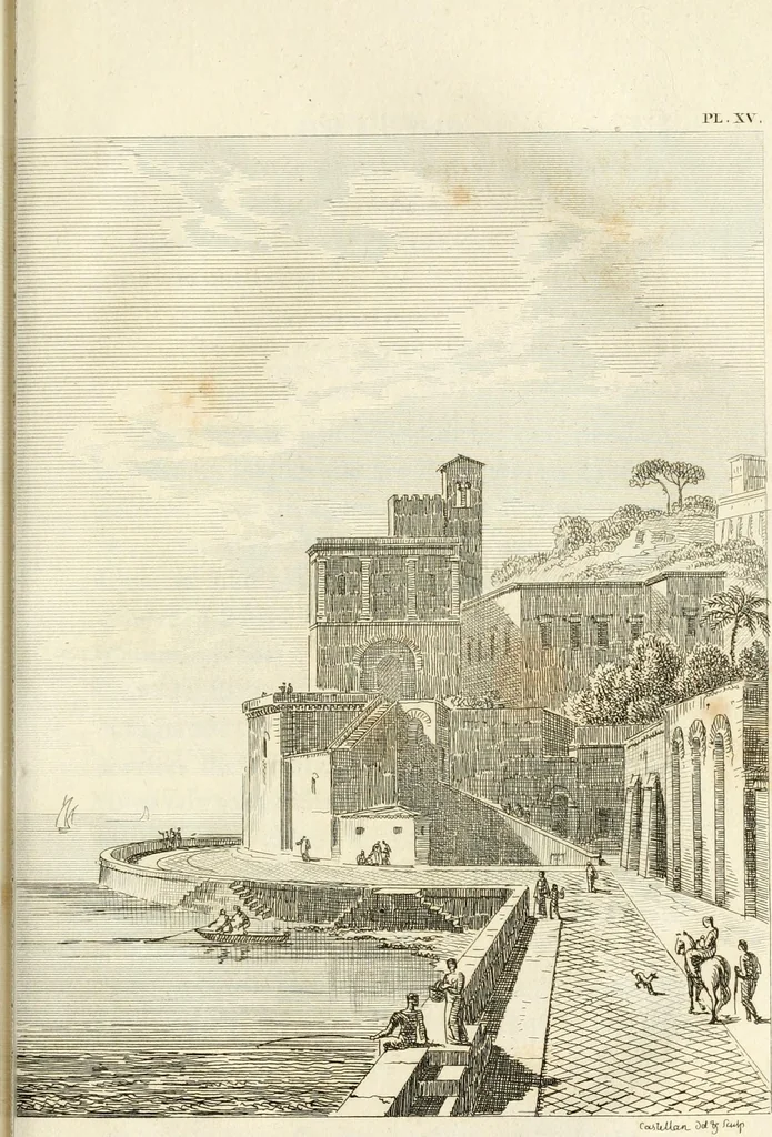 An illustration from Lettres sur l'Italie : faisant suite aux Lettres sur la Morée, l'Hellespont et Constantinople, 1819, leaf 358