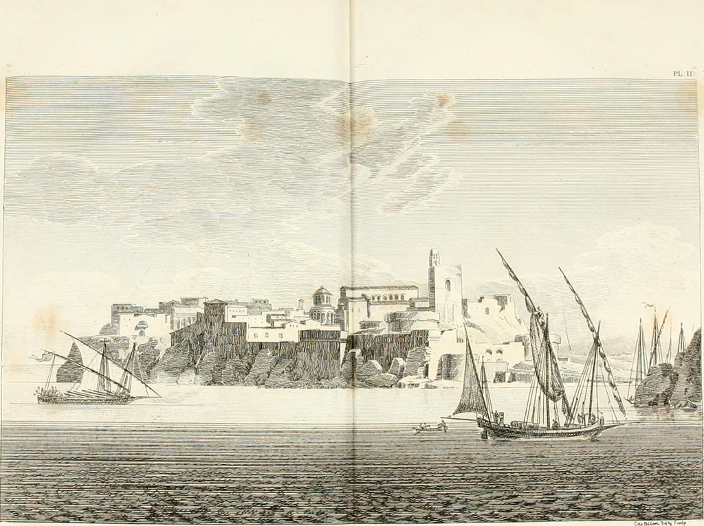An illustration from Lettres sur l'Italie : faisant suite aux Lettres sur la Morée, l'Hellespont et Constantinople, 1819, leaf 37