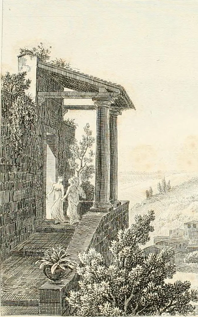 An illustration from Lettres sur l'Italie : faisant suite aux Lettres sur la Morée, l'Hellespont et Constantinople, 1819, leaf 167